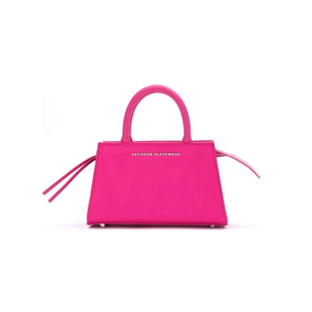NIB Brandon Blackwood Arlen Hot Pink Bag NWT Complete Set w/‎ Box & Dust Bag